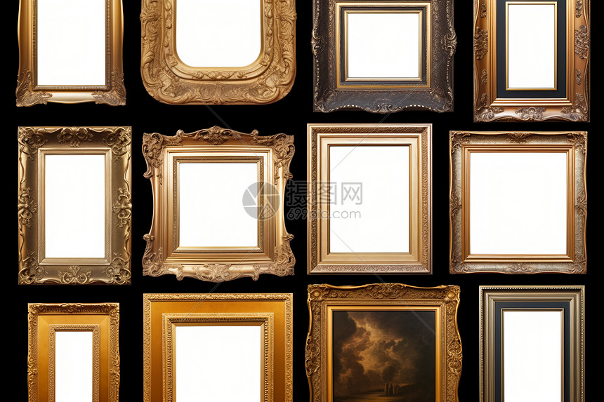 古典艺术感相框图片