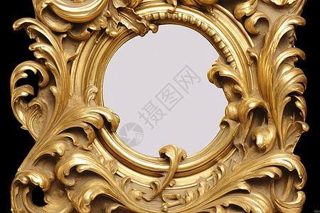 金色艺术感古典相框图片