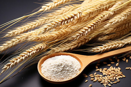 小麦和小麦粉背景图片