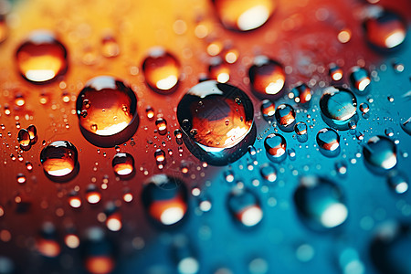 多彩的水滴背景图片