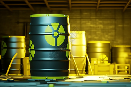 核废料桶图片