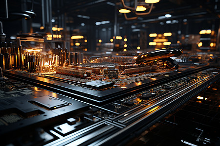 芯片工厂金属工厂的机器设计图片