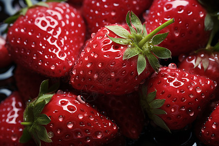 鲜红的草莓图片