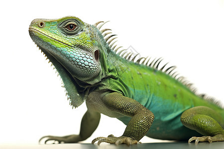 一只翠绿色的鬣蜥图片