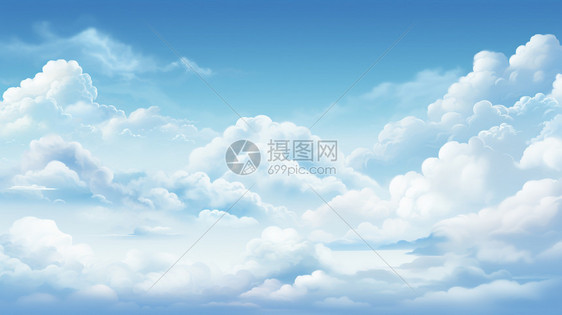 天空上的云彩图片