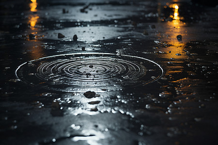 雨中的水滴图片