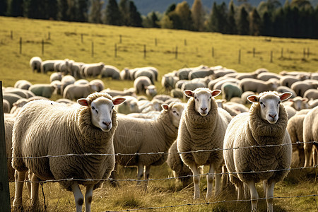 乡村牧羊景观图片