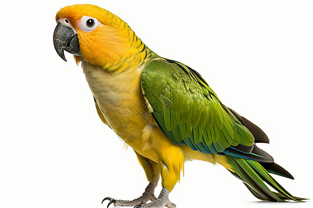 黄绿鹦鹉图片
