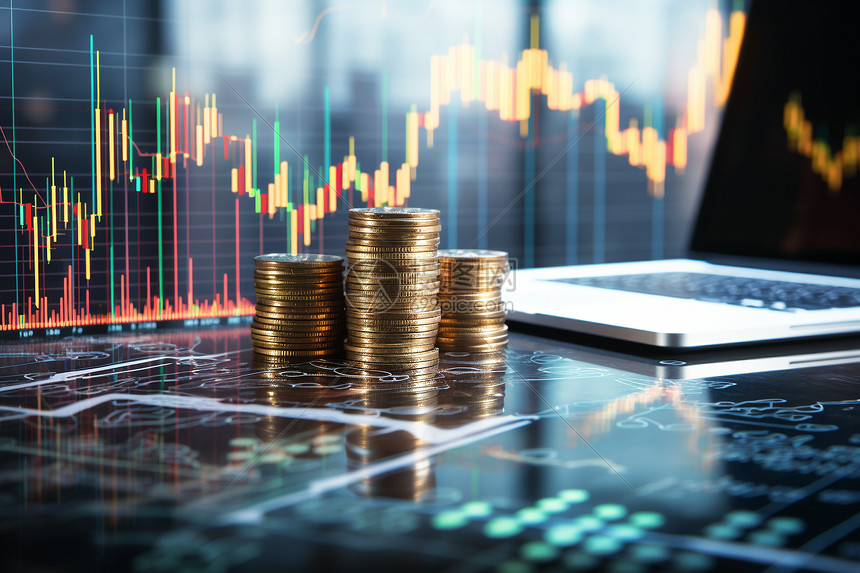 股票行情图下的货币高清图片下载-正版图片600501213-摄图网