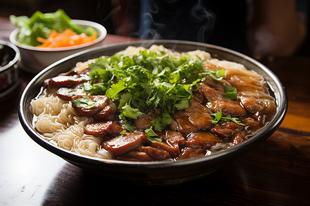 肉面食品背景图片