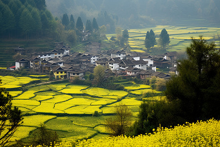 金色油菜花田图片