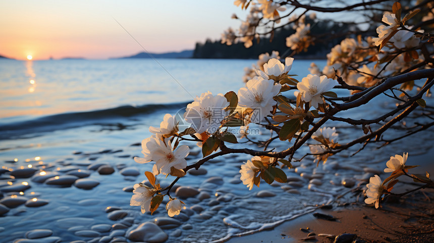 海边好看的花图片