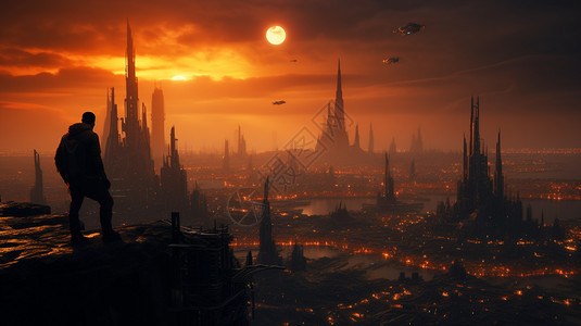 科幻小说里的末世城市图片