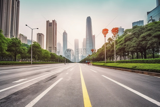 繁华城市风景线图片