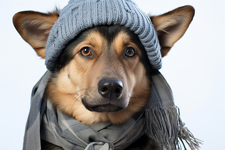 冬日照的狗图片