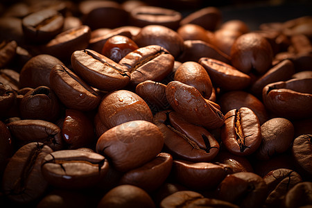 浓郁咖啡豆照片图片