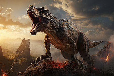 远古恐龙背景图片