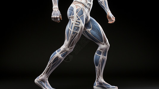 人体肌肉组织图片