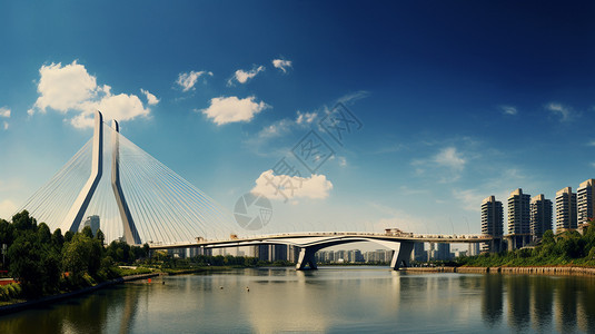 城市的桥梁设计图片