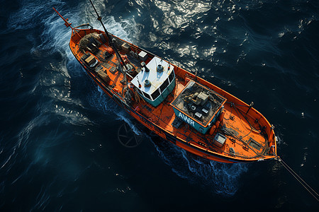 海洋上的救生艇图片