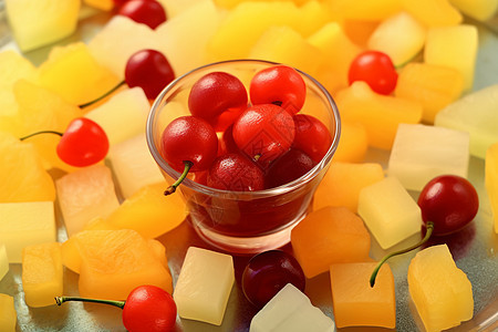 营养饮食的水果拼盘图片