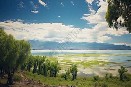 苍山洱海的美丽景观图片