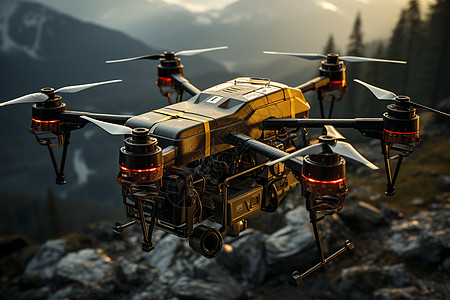 遥控直升机现代遥控可视无人机背景