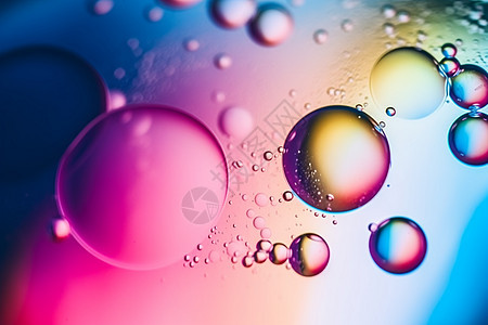 抽象创意油滴气泡背景图片