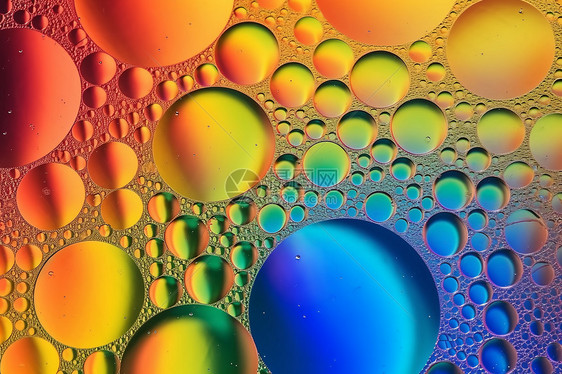 抽象油滴气泡创意背景图片