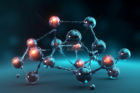 分子结构科学背景图片