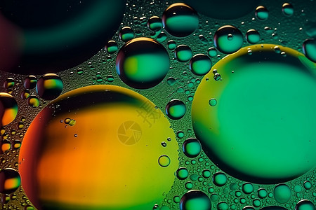 油泡中的抽象色彩图片