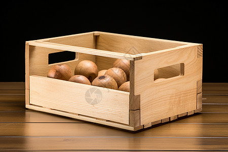 木质的置物盒图片