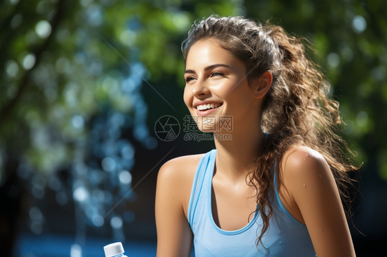 挥洒汗水的女人图片