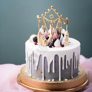 简单的生日蛋糕背景图片