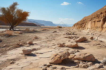 沙漠砂石地区的美丽景观图片