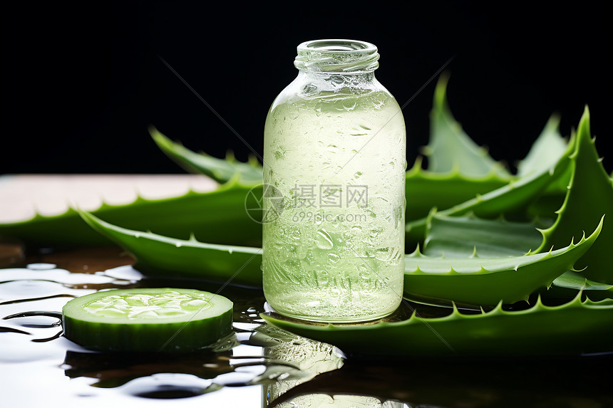 皮肤护理的天然芦荟凝胶高清图片下载-正版图片600510961-摄图网 皮肤护理的天然芦荟凝胶高清图片下载-正版图片600510961-摄图网