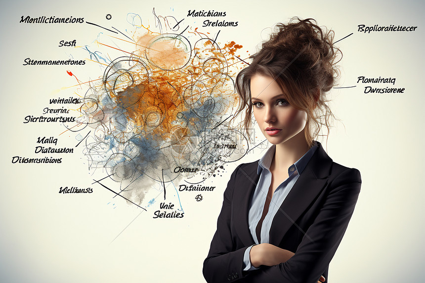 专业的女性心理学家图片素材正版创意图片600510994摄图网