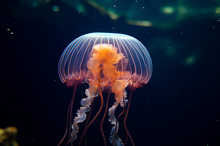 海洋中浮游生物水母图片