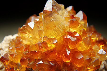 黄水晶岩石水晶图片