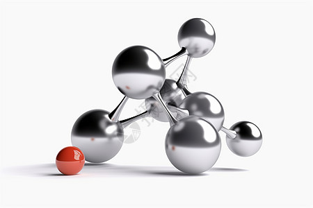 3D生物分子结构概念图图片