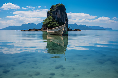 夏季度假岛屿的美丽景观图片