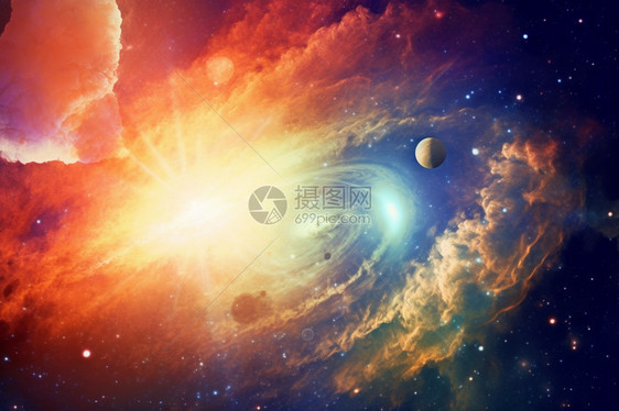 神秘的太空星云景观图片