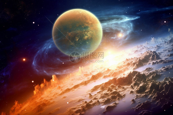 宇宙中神秘的星体图片