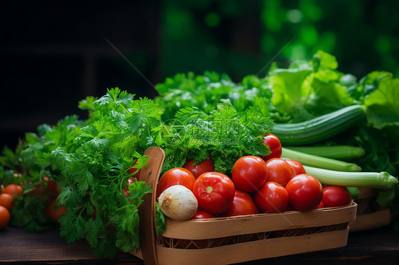 蔬菜丰收箱图片