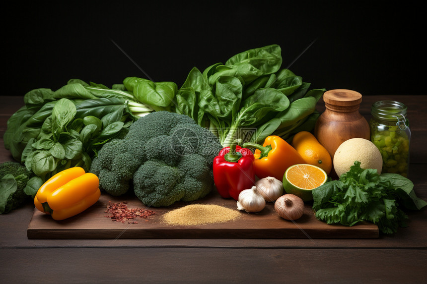 营养天然的健康蔬菜图片