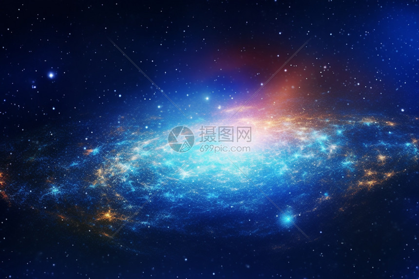 太空中神秘的星系图片