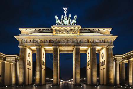 著名的欧洲历史纪念碑建筑背景图片