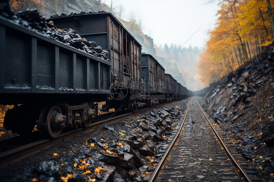 煤炭运输的环境图片