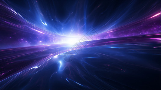 紫色光束的脉冲图片