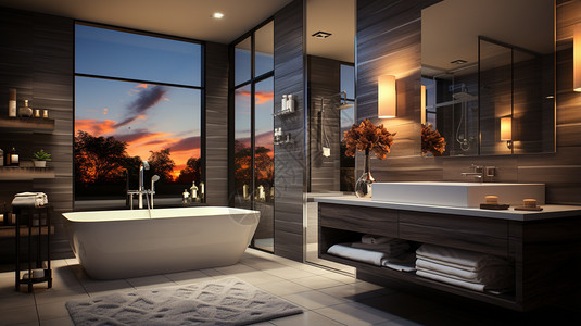 丰富的浴室场景图片